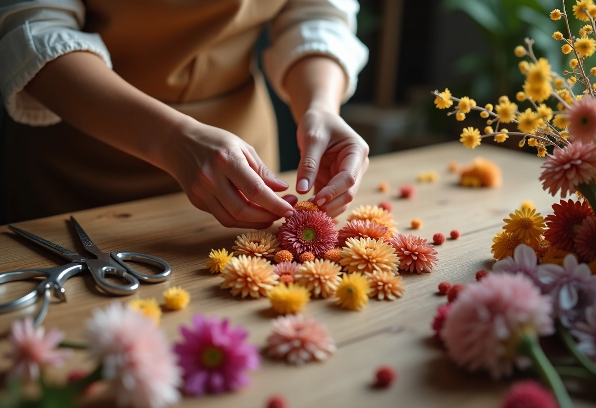 fleurs séchées